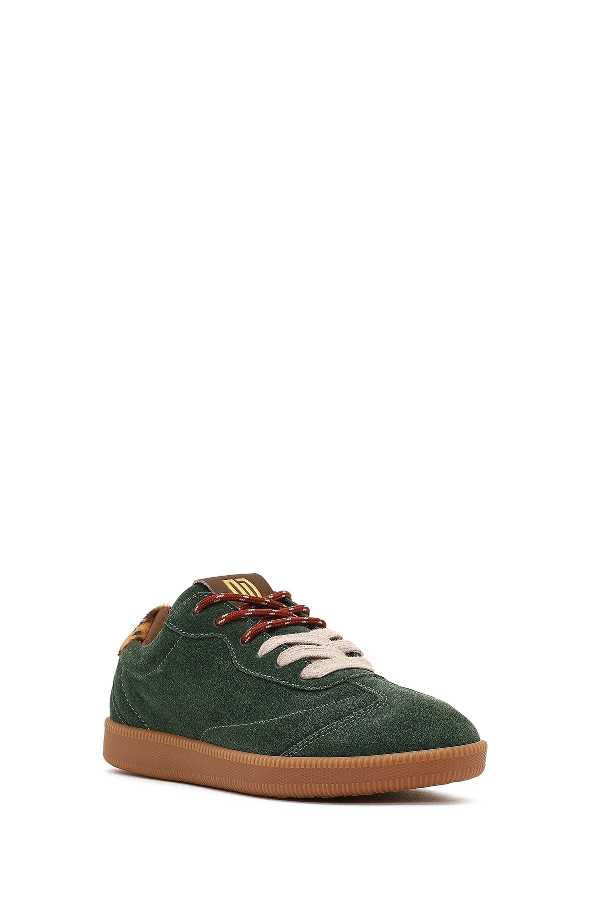 Derimod Studio Kadın Yeşil Bağcıklı Süet Sneaker