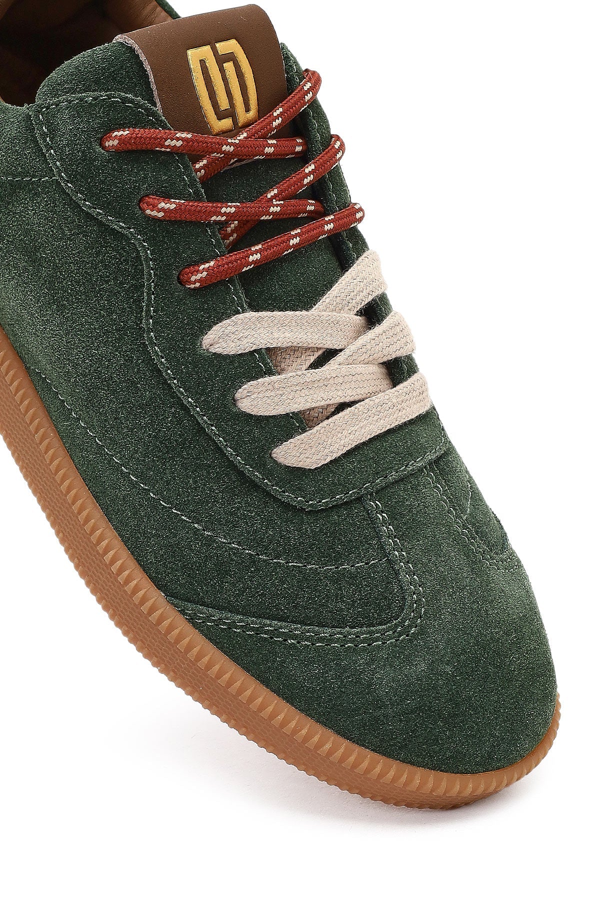 Derimod Studio Kadın Yeşil Bağcıklı Süet Sneaker