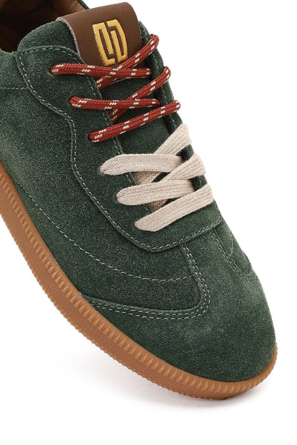 Derimod Studio Kadın Yeşil Bağcıklı Süet Sneaker