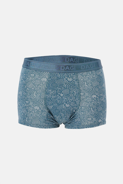 Açık Gri-gri 4210 3'lü Desenli Micro Modal Boxer