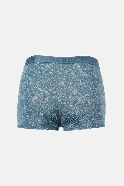 Açık Gri-gri 4210 3'lü Desenli Micro Modal Boxer