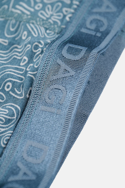 Açık Gri-gri 4210 3'lü Desenli Micro Modal Boxer