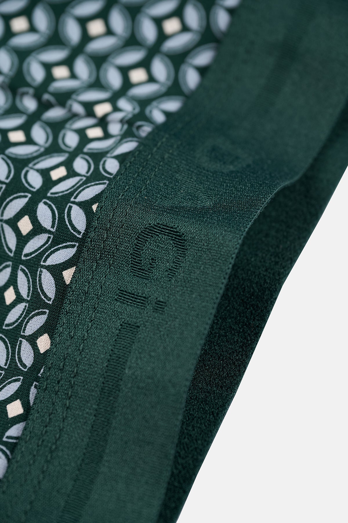 Açık Mavi-koyu Yeşil 5210 3'lü Desenli Pamuk Boxer