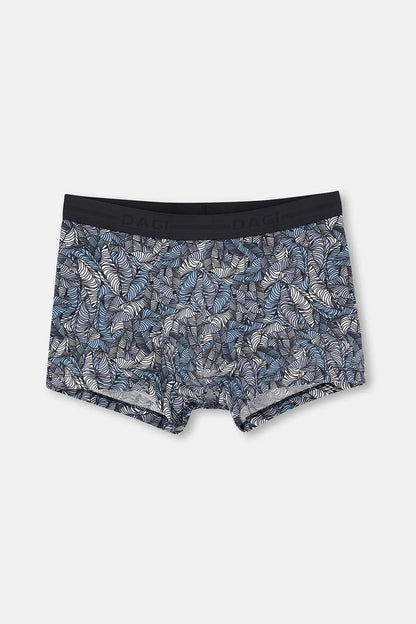 Siyah 5210 Desenli Pamuk Boxer