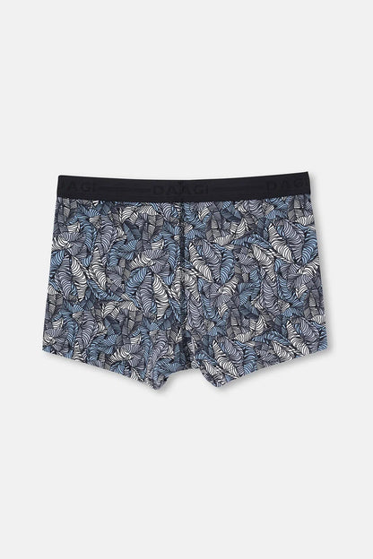 Siyah 5210 Desenli Pamuk Boxer