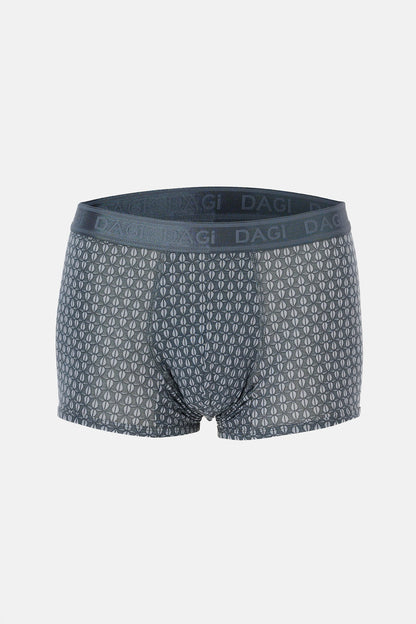 Koyu Gri Desenli Micro Modal Boxer