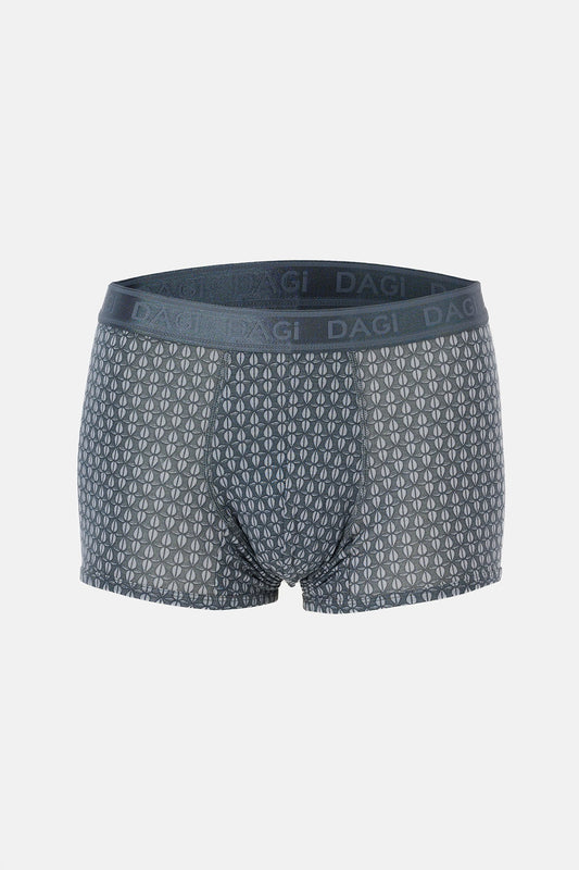 Koyu Gri Desenli Micro Modal Boxer