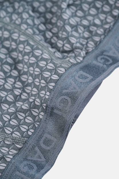 Koyu Gri Desenli Micro Modal Boxer