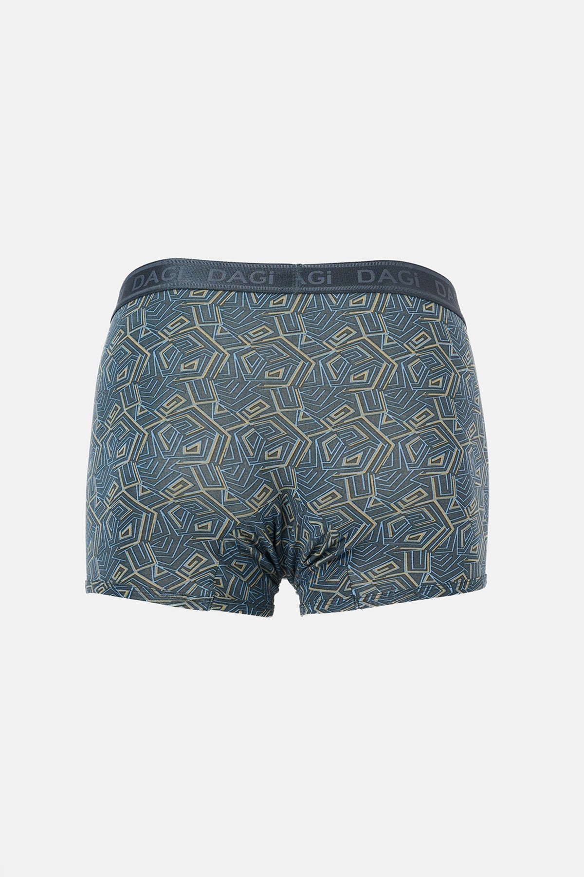 Koyu Indigo Desenli Micro Modal Boxer