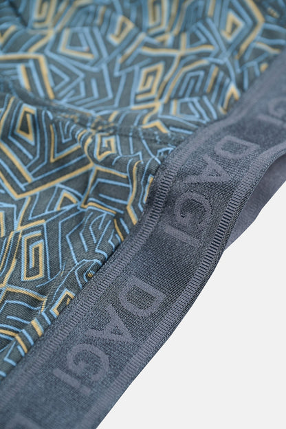 Koyu Indigo Desenli Micro Modal Boxer