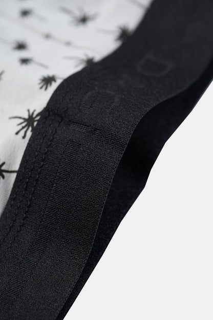 Gri-siyah 2'li Desenli Pamuk Boxer