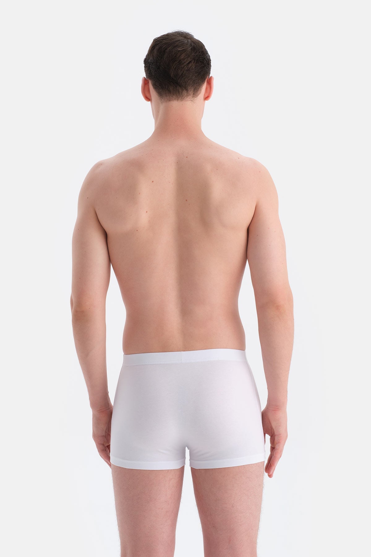 Beyaz Düz Micro Modal Boxer