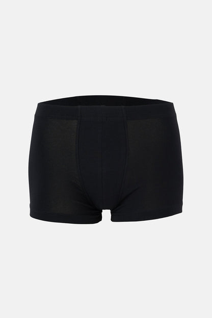 Beyaz-lacivert Düz Micro Modal Boxer