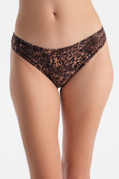 Kahverengi Dantel Detaylı Sütyen