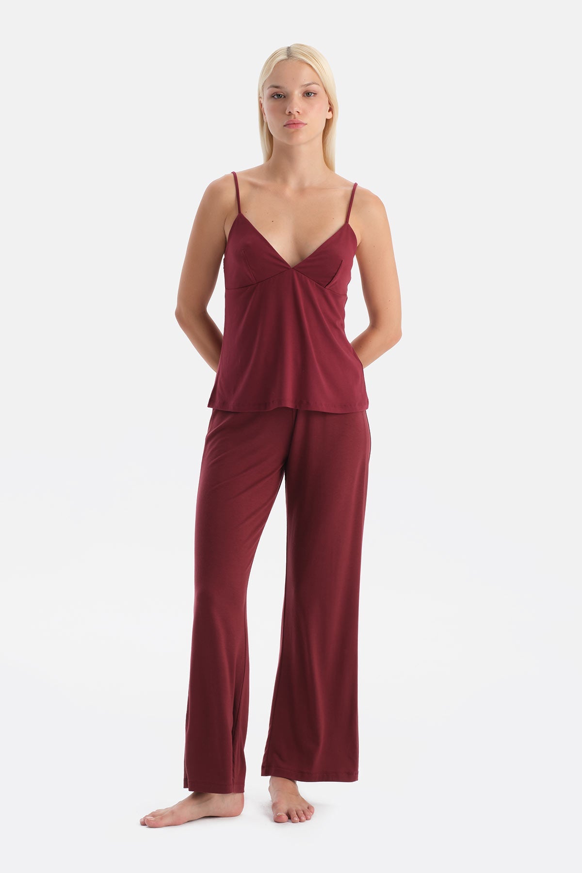 Bordo Basic Askılı Atlet