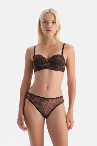 Kahverengi Tül Brief Külot