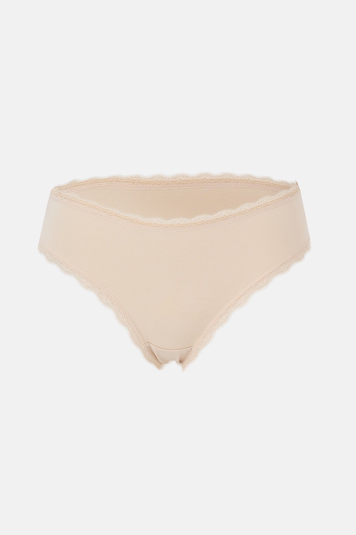 Ekru-pudra-vizon Kadın 3'lü Desenli Brazilian Külot