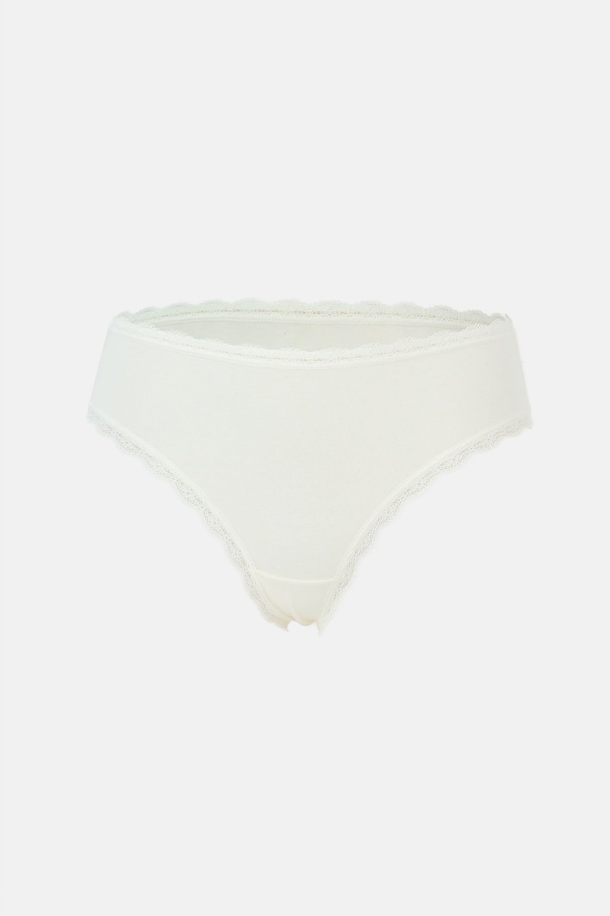 Ekru-pudra-vizon Kadın 3'lü Desenli Brazilian Külot