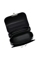 Kadın Siyah Uzun Askılı Taşlı Mini Kol Çantası