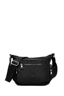 Kadın Siyah Kumaş Çapraz Çanta