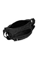 Kadın Siyah Kumaş Çapraz Çanta