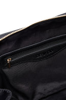 Kadın Siyah Uzun Askılı Aksesuar Detaylı Kumaş Kol Çantası