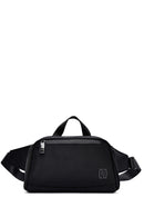 Erkek Siyah Kumaş Mini Bel Çantası