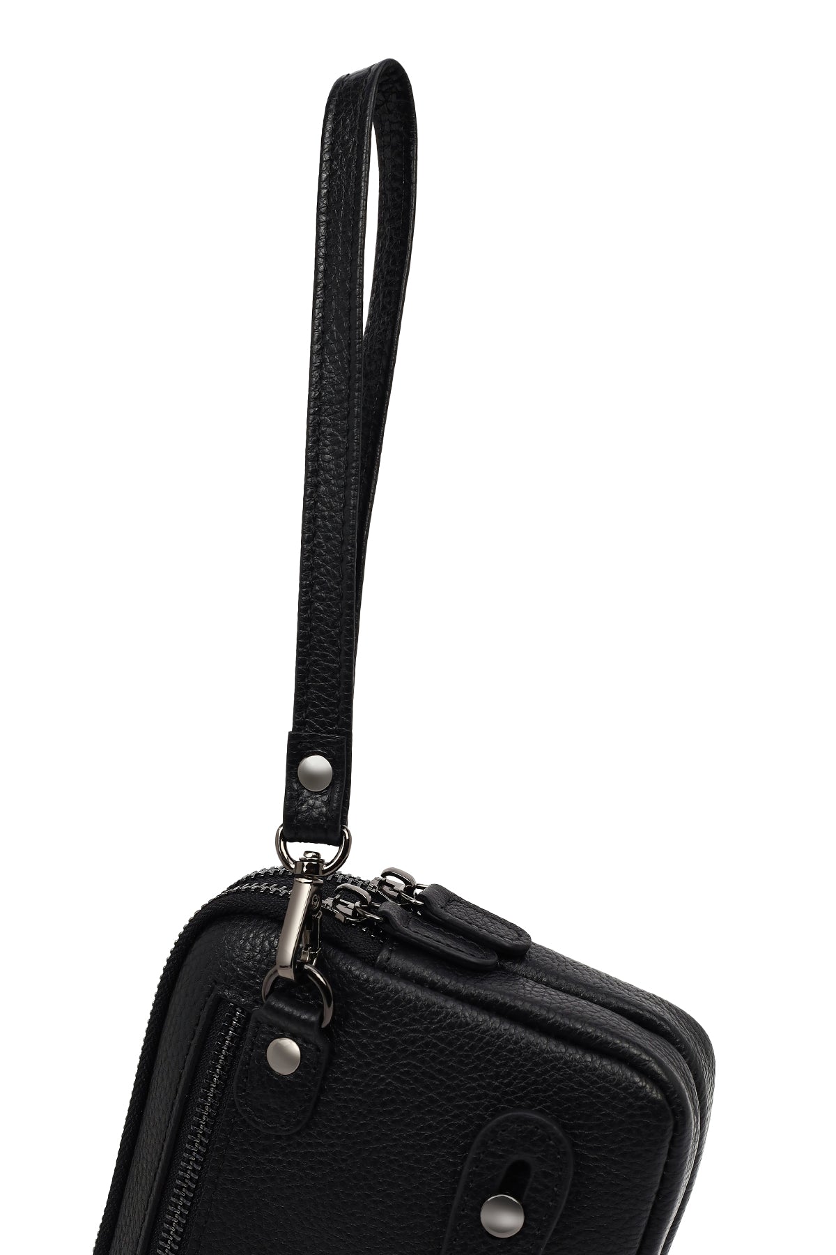 Erkek Siyah Deri El Çantası