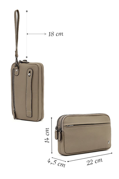 Erkek Vizon Deri El Çantası