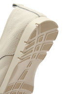 Kadın Bej Bağcıklı Deri Comfort Ayakkabı