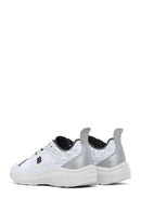 Kadın Beyaz Bağcıklı Kalın Tabanlı Sneaker
