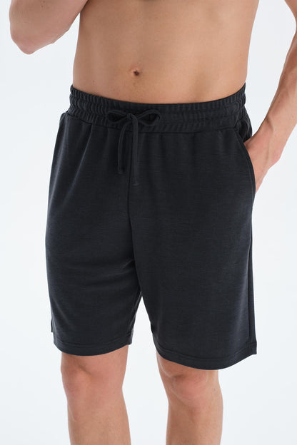 Füme Cepli Bağcıklı Modal Pike Şort