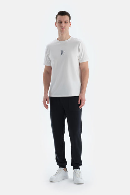 Siyah Erkek Modal Karışımlı Jogger Pantolon