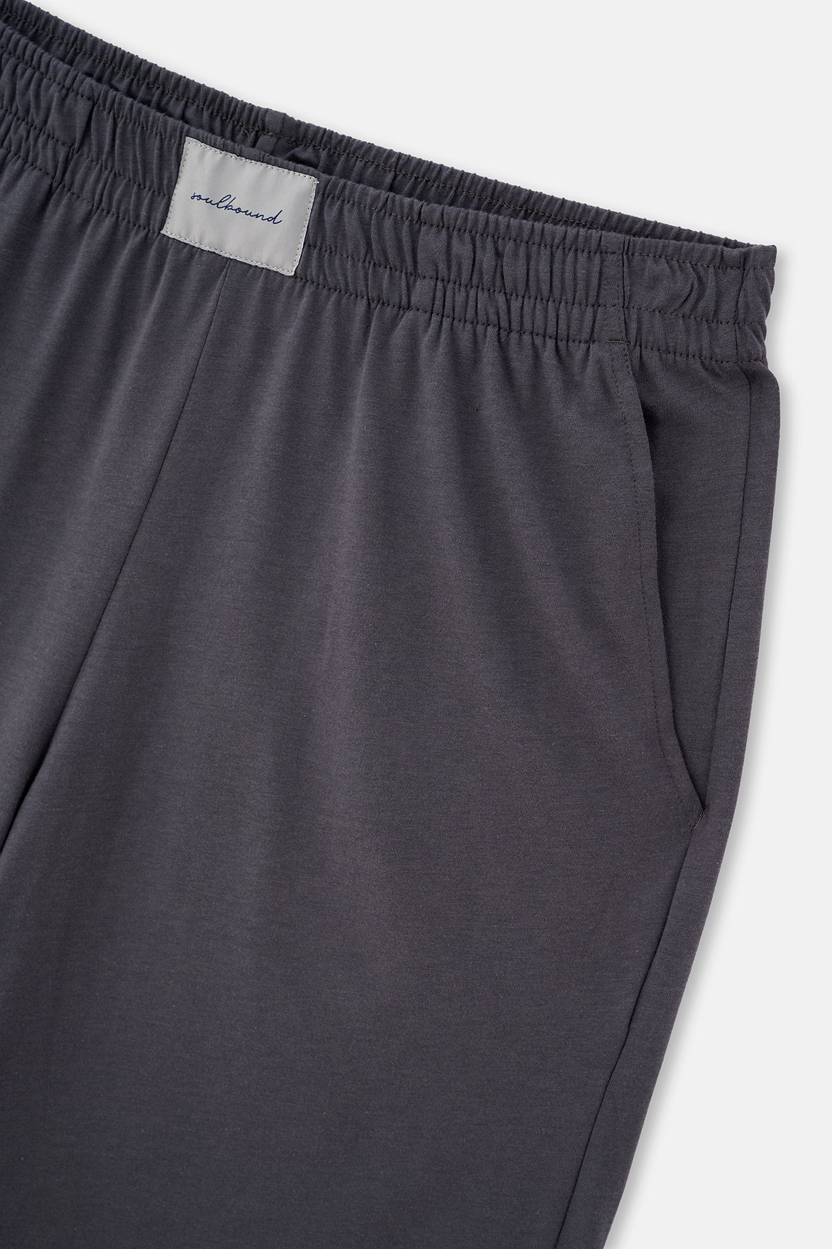 Dokuma Etiket Detayli Ikili Pamuk Modal Şort