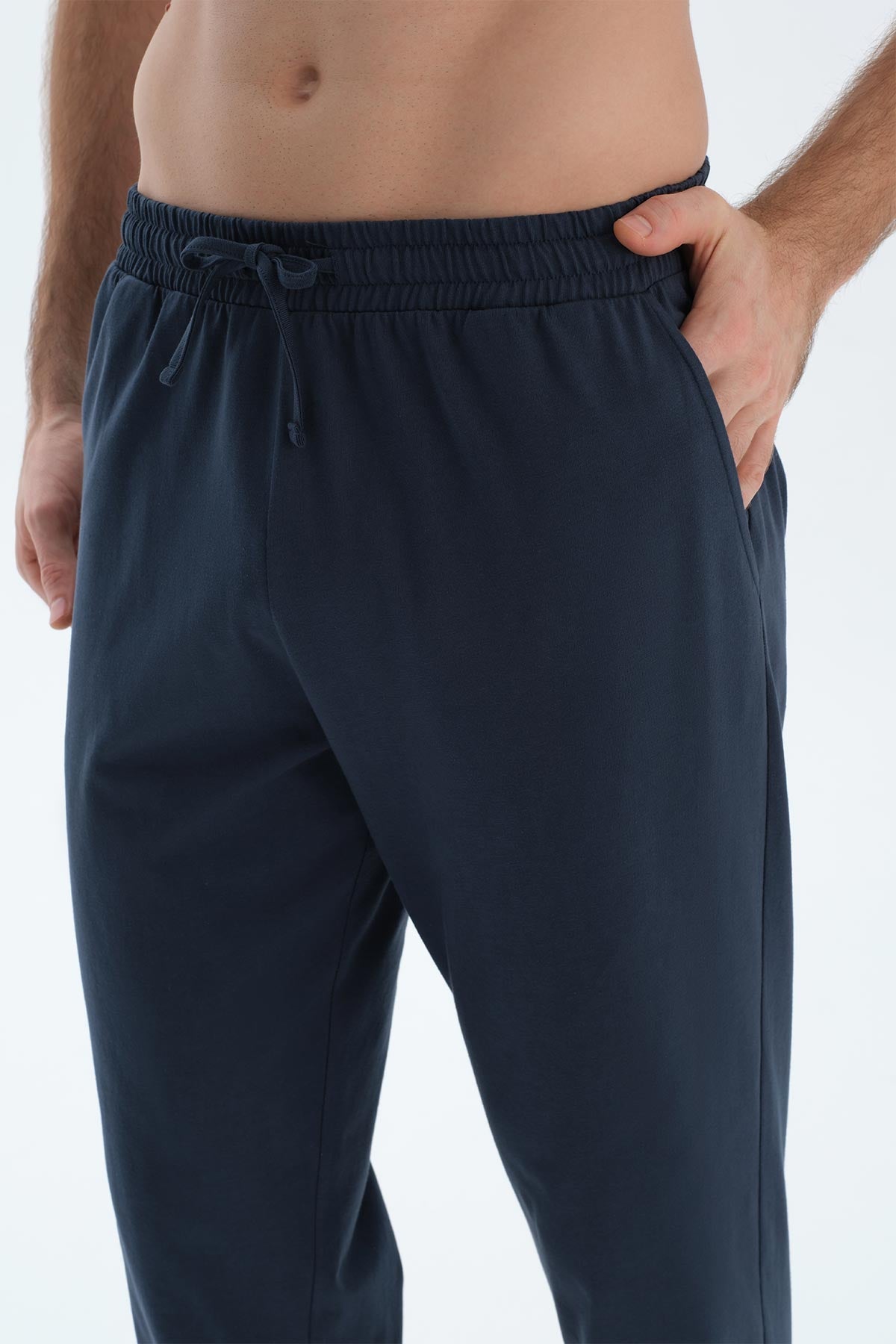 Antrasıt Kısa Kollu Dokuma Etiket Detaylı Tişört Pantolon Pijama Takım