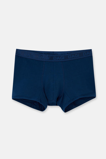 Koyu Mavi 4210 2'li Desenli Micro Modal Boxer