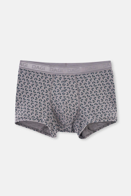 Gri-siyah 3'lü Desenli Micro Modal Boxer
