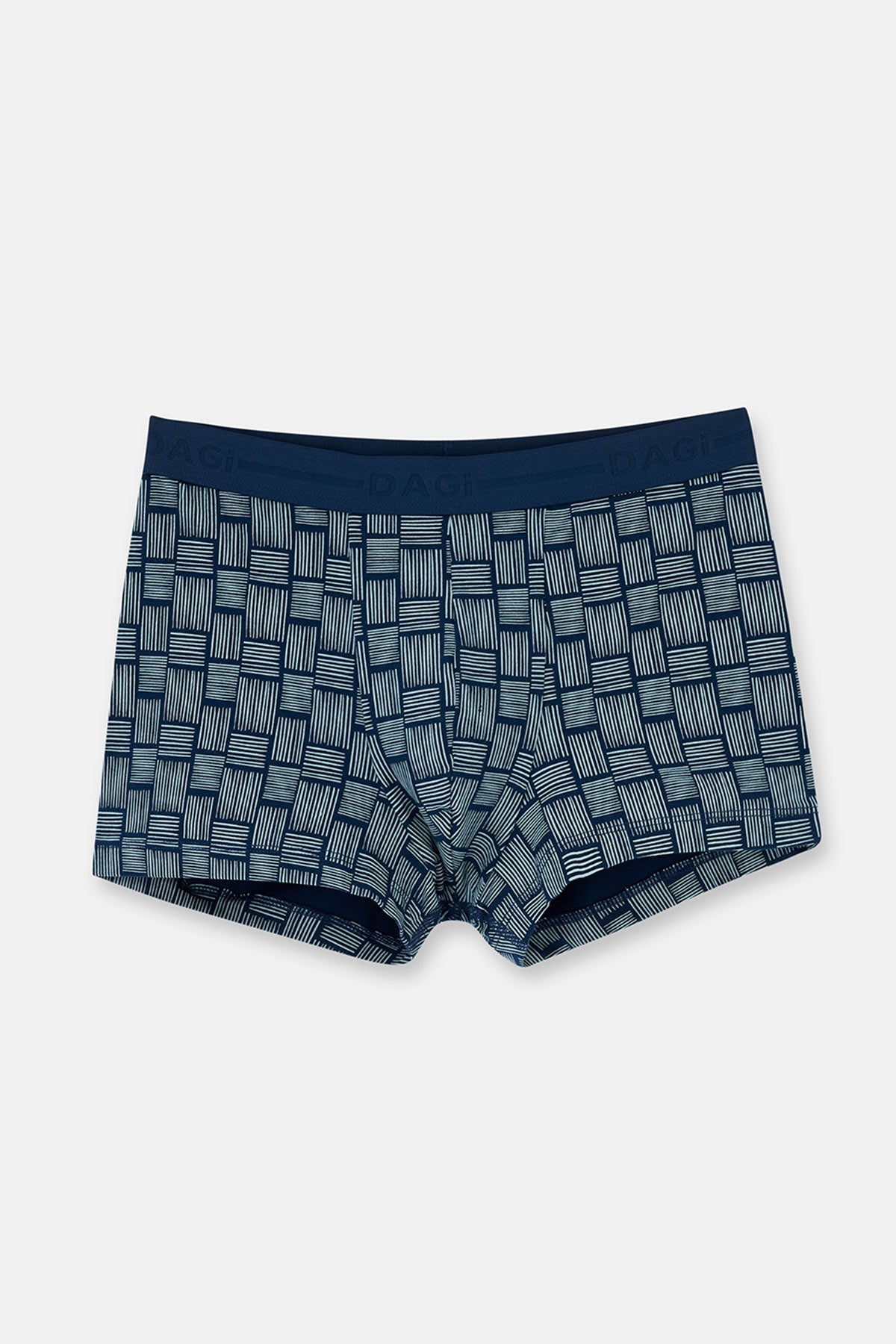 Lacivert 5210 2'li Desenli Pamuk Boxer