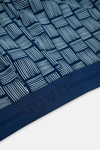 Lacivert 5210 2'li Desenli Pamuk Boxer