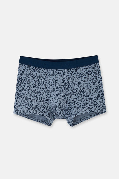 Lacivert 5210 2'li Desenli Pamuk Boxer