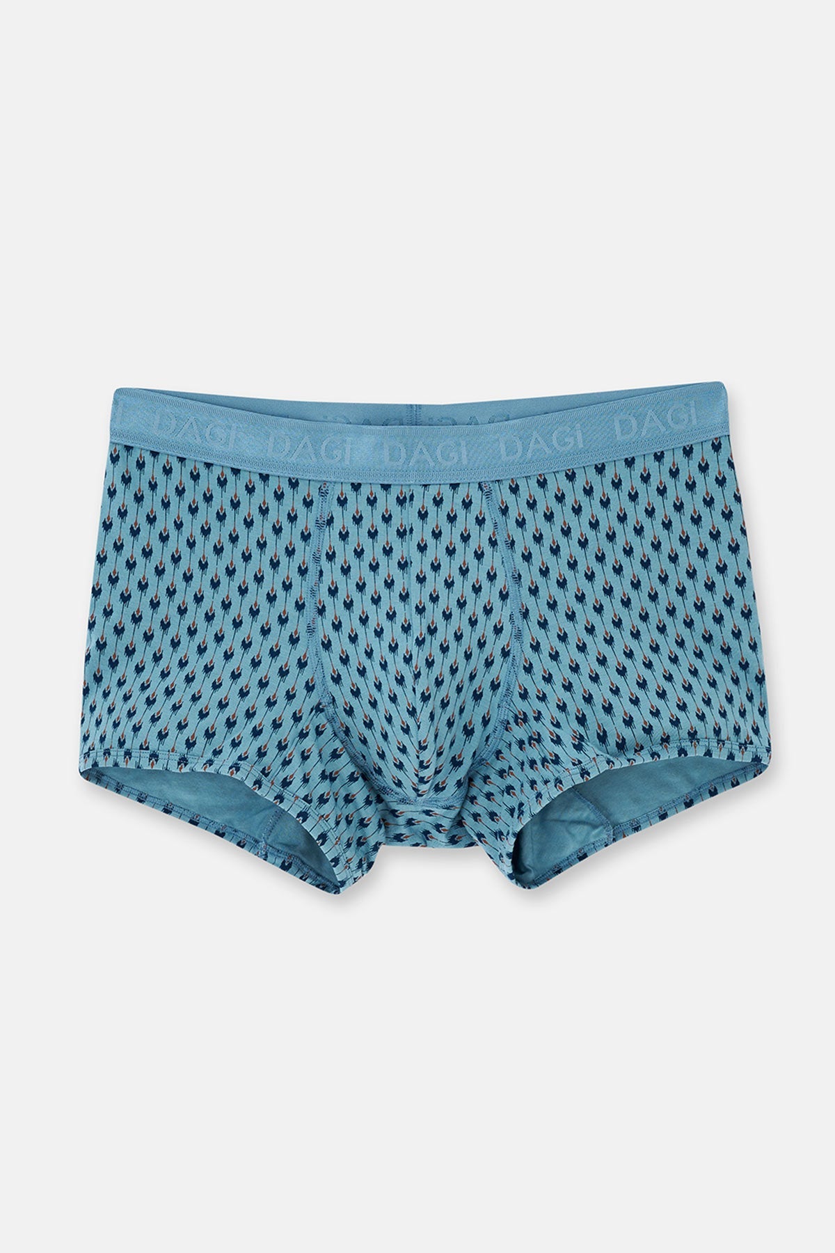 Açık Mavi-lacivert 4210 3'lü Desenli Micro Modal Boxer