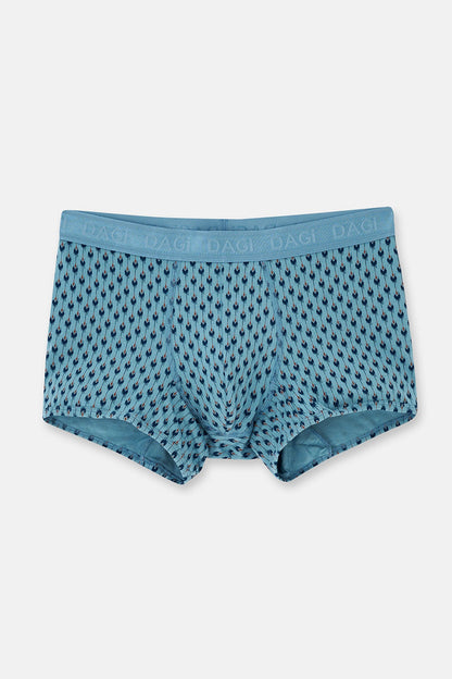 Açık Mavi-lacivert 4210 3'lü Desenli Micro Modal Boxer