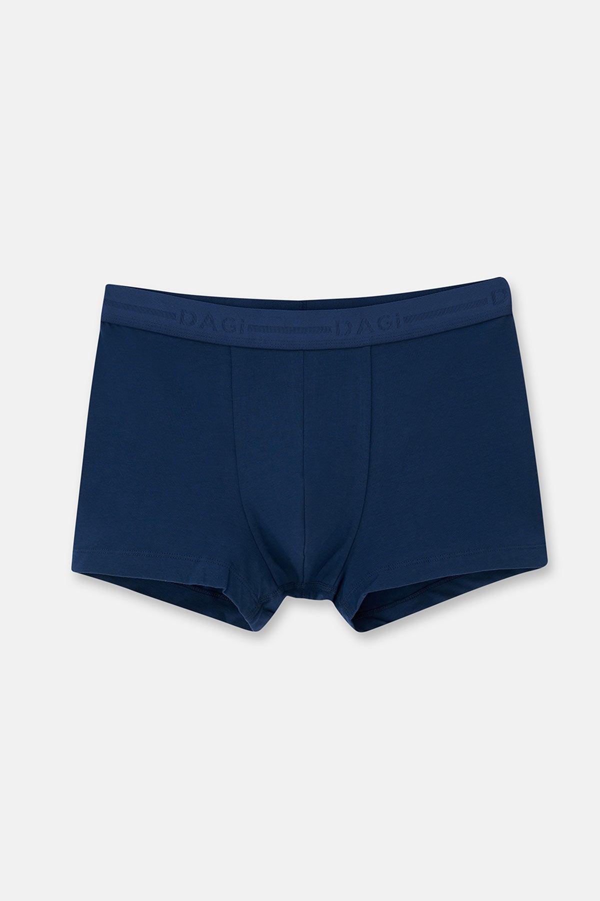 Lacivert-mavi 5210 2'li Desenli Pamuk Boxer