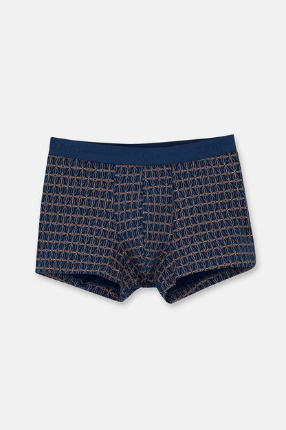 Lacivert 5210 Desenli Pamuk Boxer