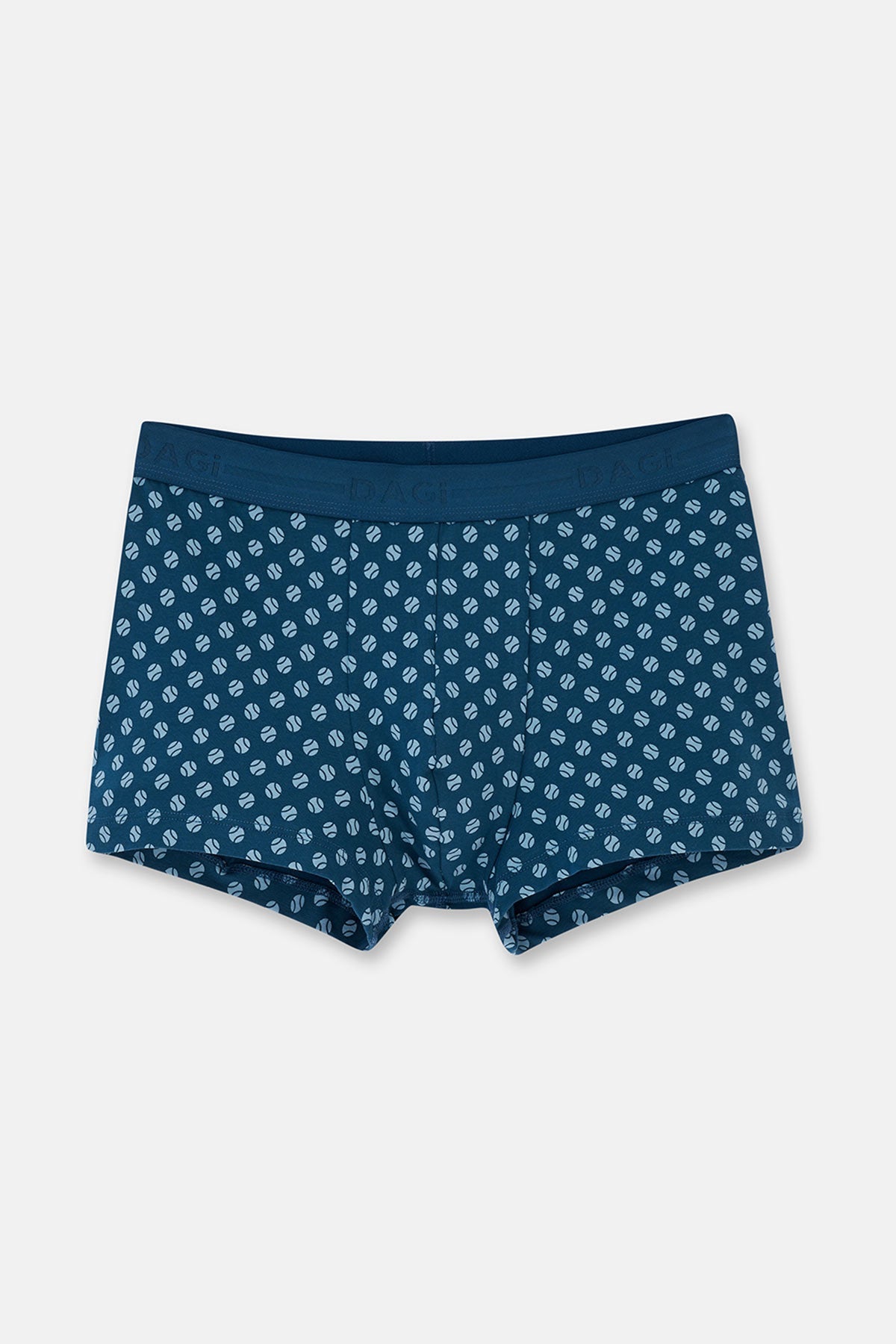 Koyu Mavi 5210 Desenli Pamuk Boxer