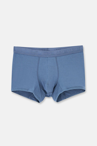 Gri Mavi Düz Micro Modal Boxer