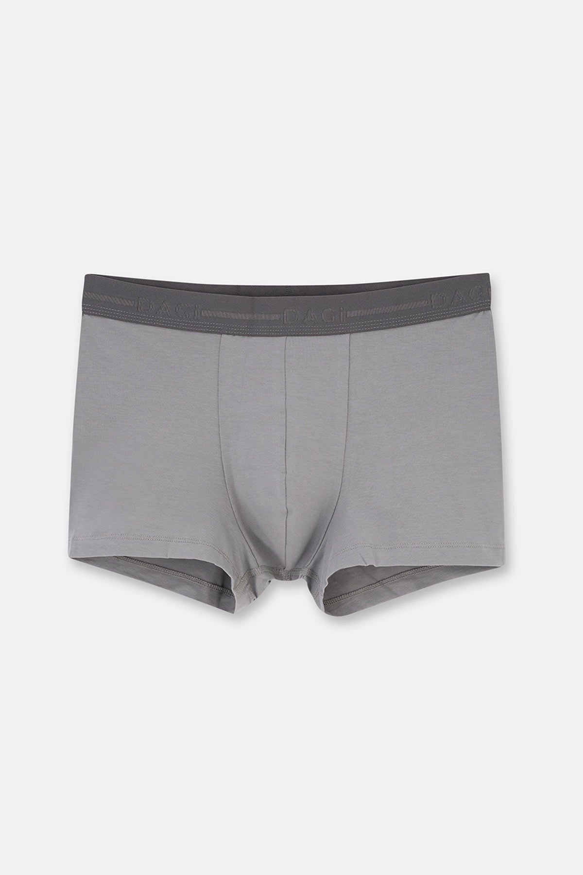 Gri 5210 3'lü Düz Pamuk Boxer