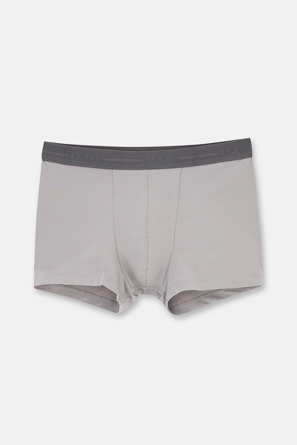 Gri 5210 3'lü Düz Pamuk Boxer