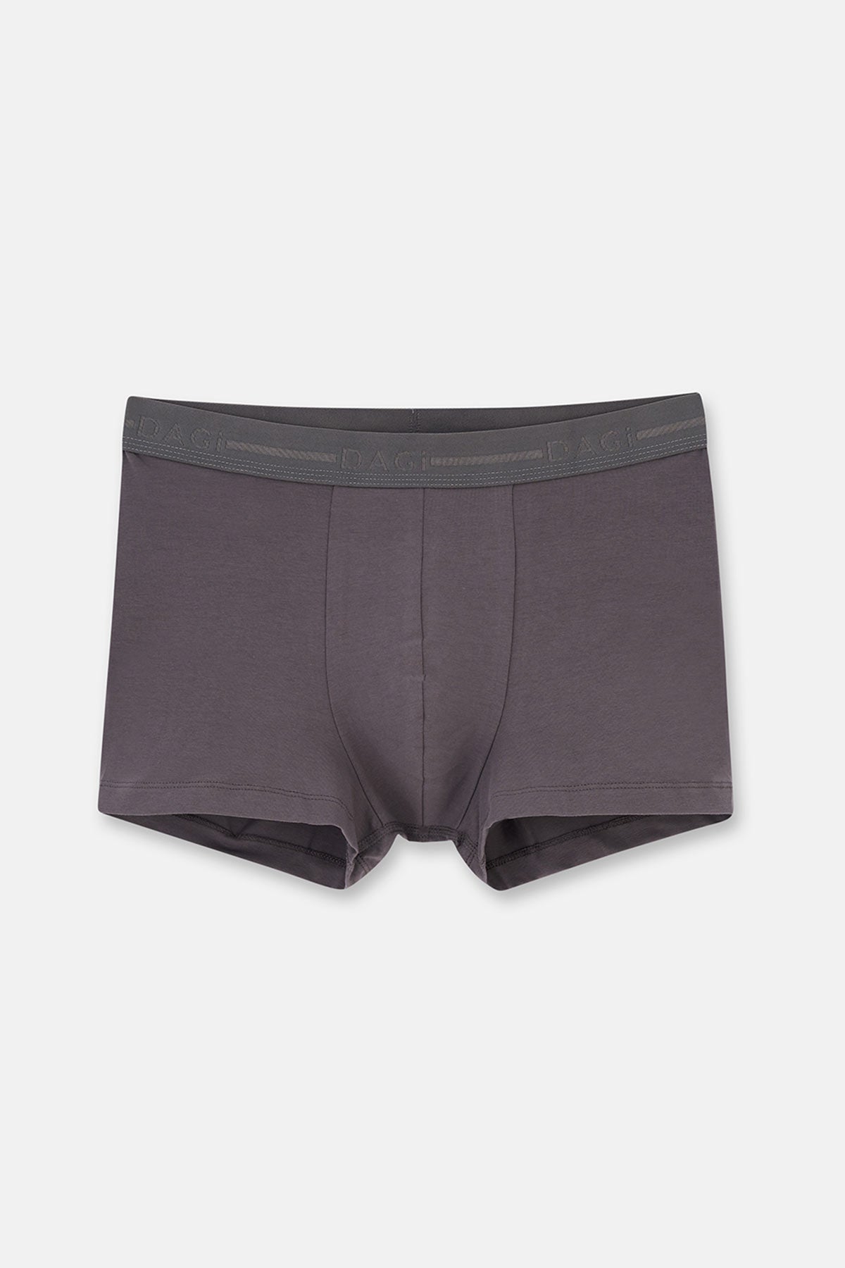 Gri 5210 3'lü Düz Pamuk Boxer