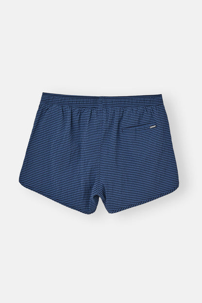 Lacivert Ekose Des. Mini Şort